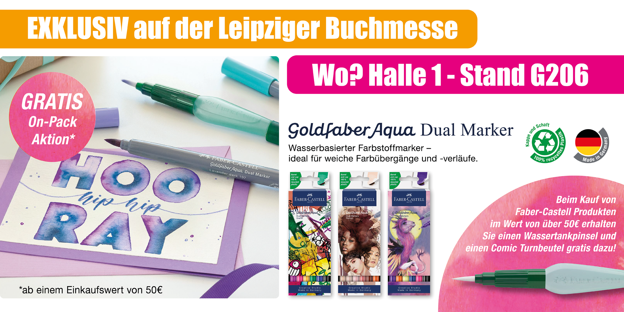 Banner - Faber Castell Leipziger Buchmesse
