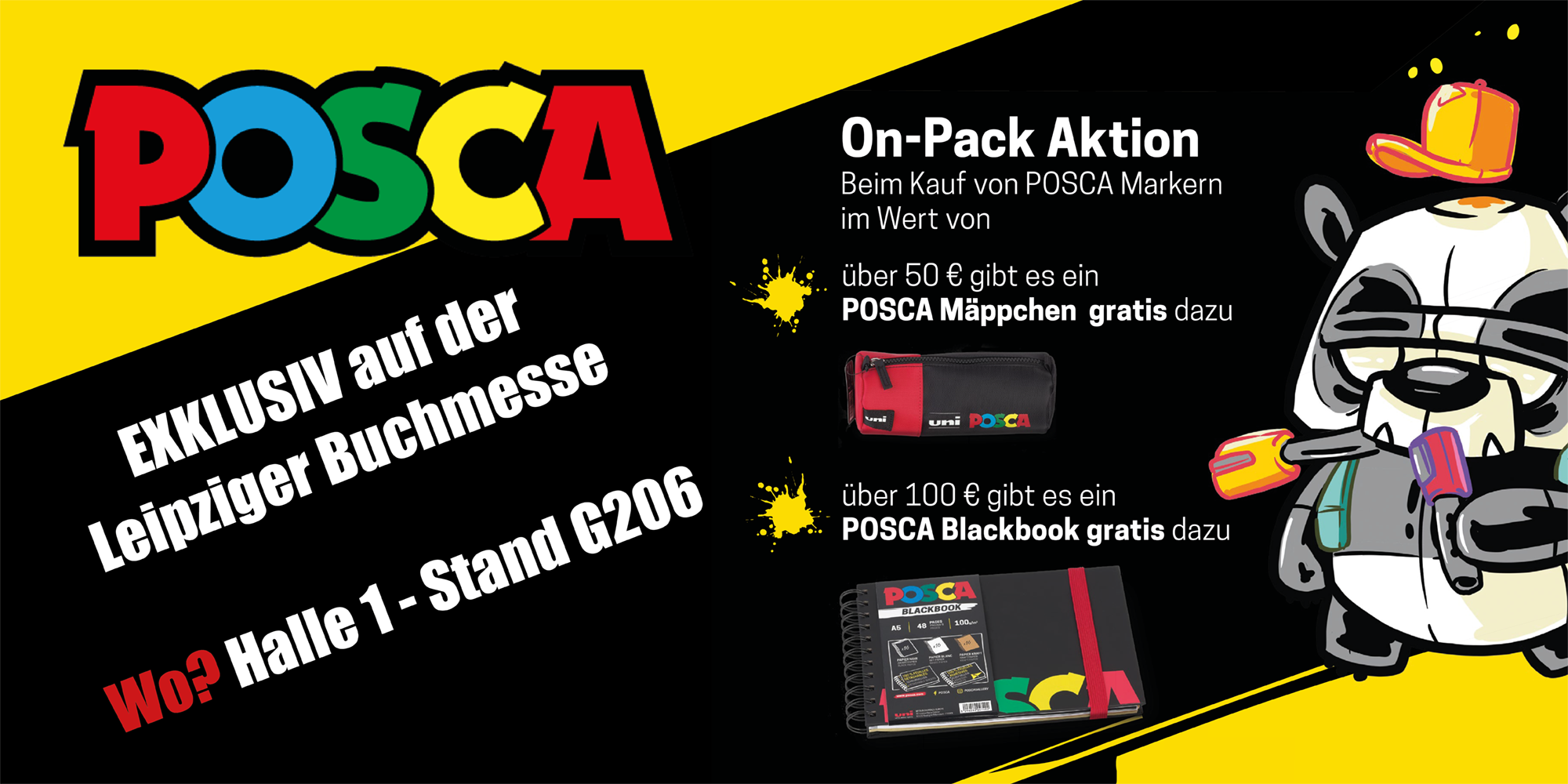 Banner - POSCA Aktion Leipziger Buchmesse
